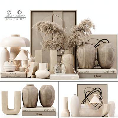 侘寂风花瓶香薰陶瓷装饰摆件